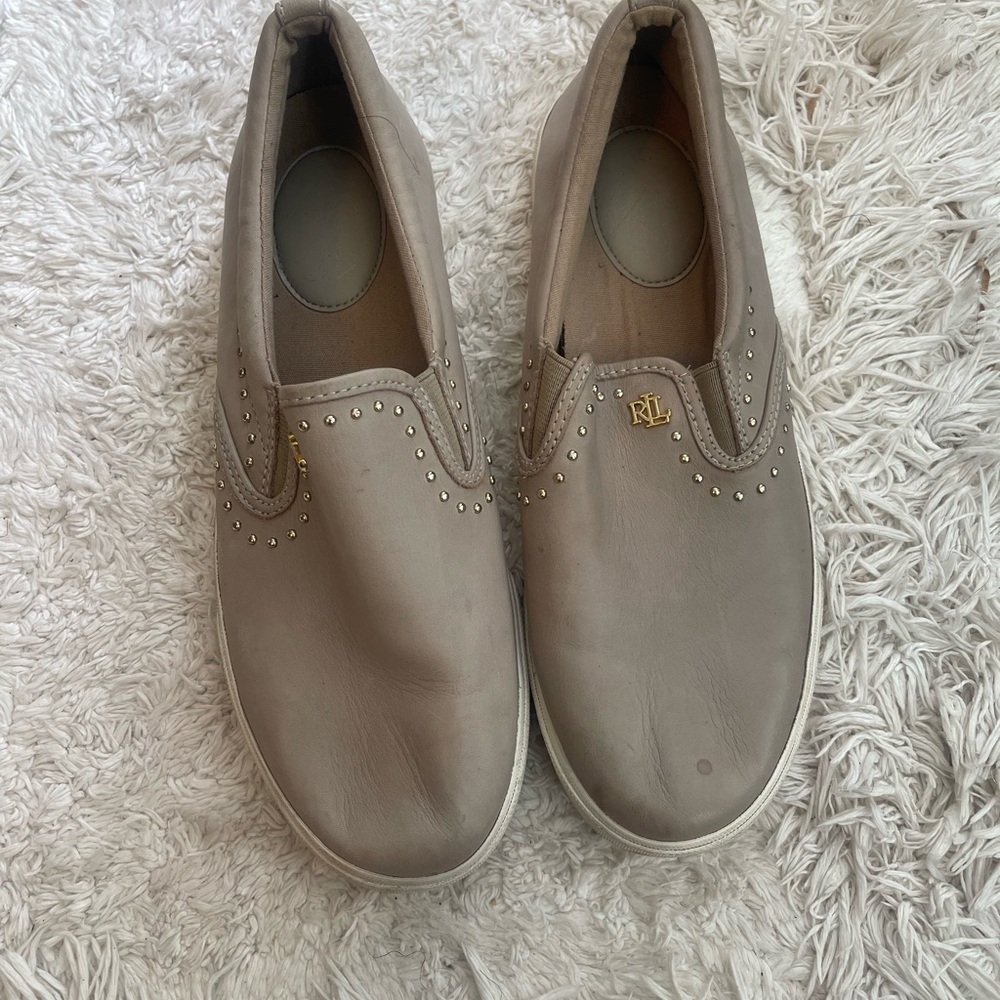 Ralph Lauren Ria II Leather Trainer